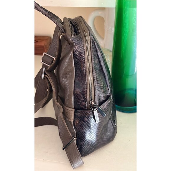 Hammitt Hunter Backpack Olivine Snake Leather Medium Bag main image 7